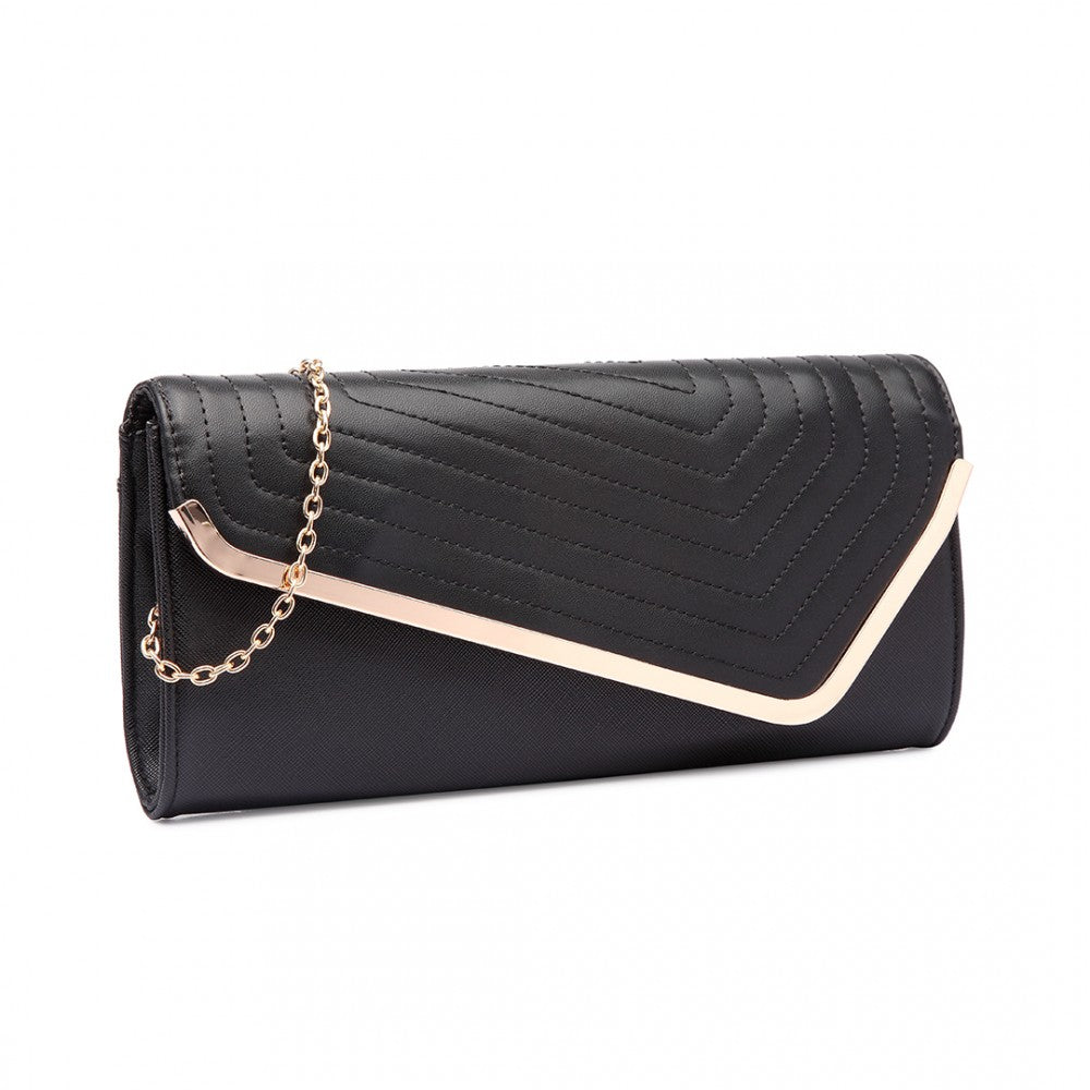 Quilted Envelope Clutch-Handbags-ML-Daring Diva Australia, plus size fashion, plus size clothing, plus size clothing online, plus size womens clothing, womens clothing online, womens fashion, women's bag, bags for women, womens handbag, handbags for women, leather bag, handbags, chain bag, shoulder bag, tote bags, clutches, pouches, backpacks, beach bags, bags, accessories, purses for women, ladies handbags, crossbody bags for women, womens work bag, fashion, black clutch bag