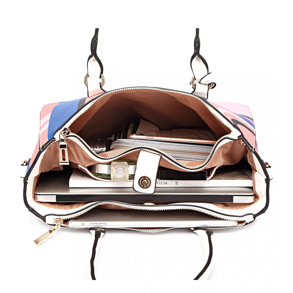 DIGITAL PRINT HANDBAG PINK-SOLD-SOLD-Daring Diva Australia