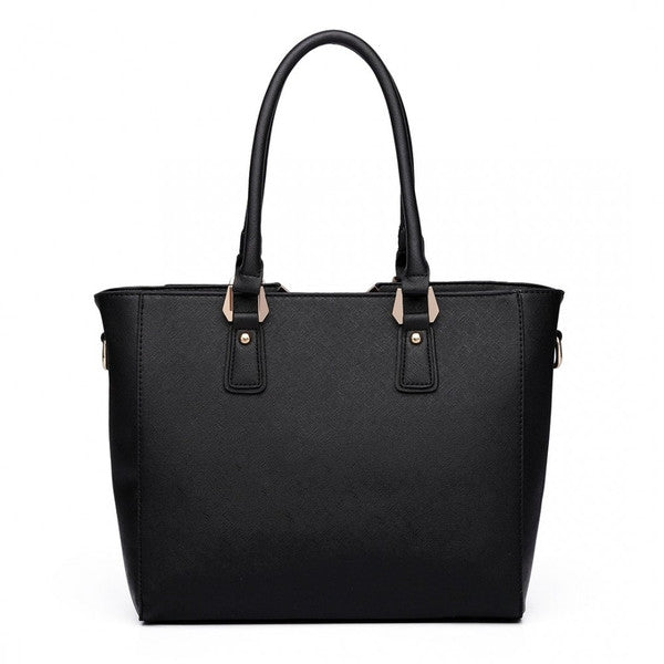 SPLICING TOTE BAG BROWN-SOLD-SOLD-Daring Diva Australia