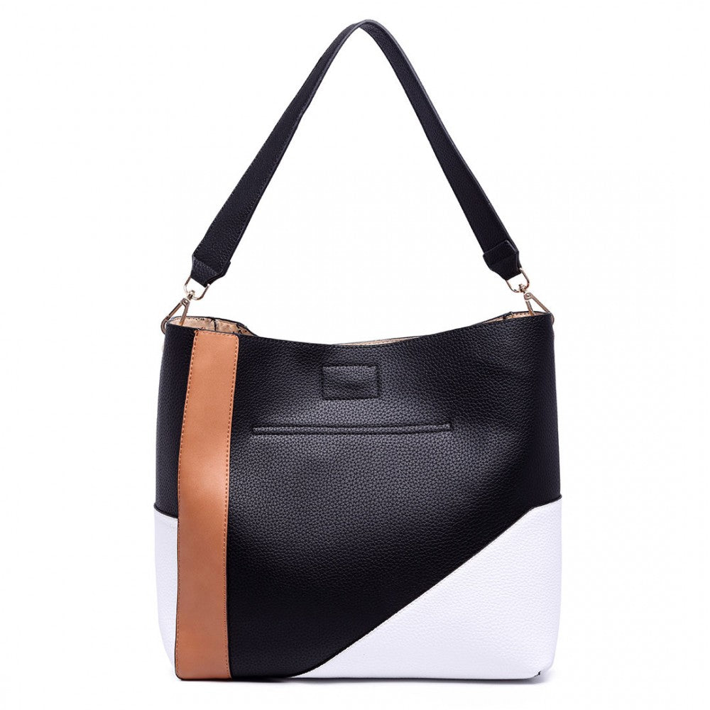 Slouchy Leather Shoulder Bag-Handbags-ML-Daring Diva Australia, plus size fashion, plus size clothing, plus size clothing online, plus size womens clothing, womens clothing online, womens fashion, women's bag, bags for women, womens handbag, handbags for women, leather bag, handbags, chain bag, shoulder bag, tote bags, clutches, pouches, backpacks, beach bags, bags, accessories, purses for women, ladies handbags, crossbody bags for women, womens work bag, fashion, black leather bag