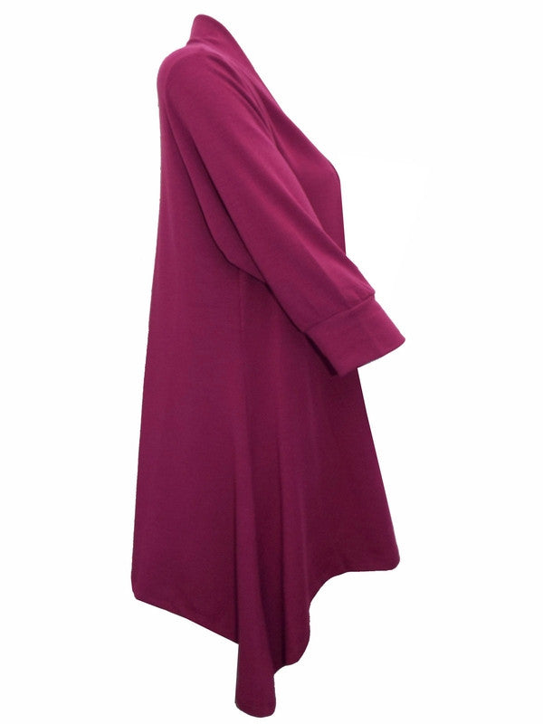 Z-Plum Open Front Longline Jersey Cardigan-SOLD-SOLD-Daring Diva Australia