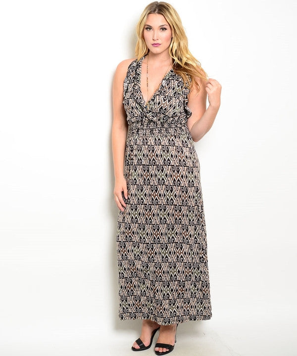 Z-TAUPE OLIVE JERSEY DRESS-SOLD-SOLD-Daring Diva Australia