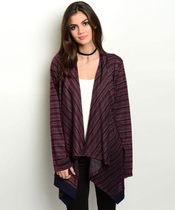 PLUM WRAP CARDIGAN-SOLD-SOLD-Daring Diva Australia