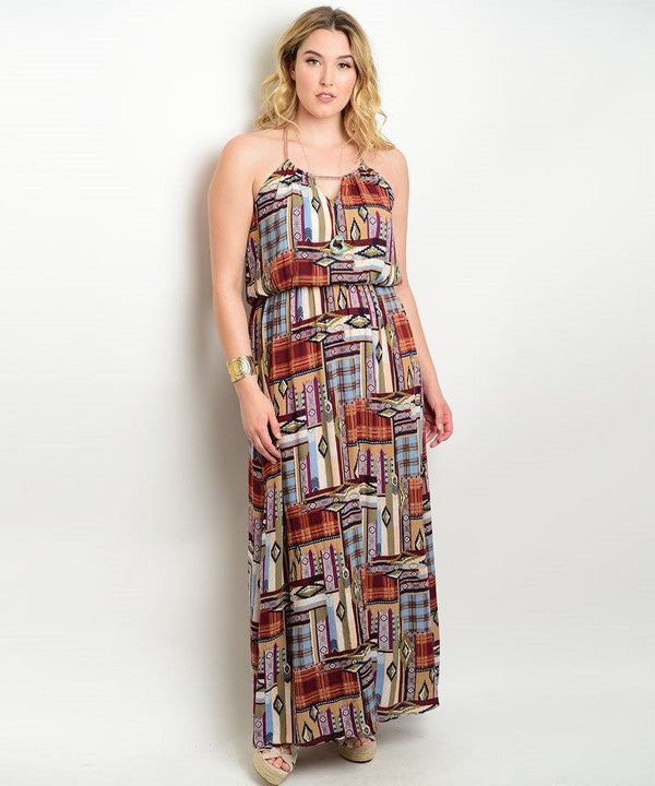 Z-RUSTY HALTER NECK DRESS-SOLD-SOLD-Daring Diva Australia