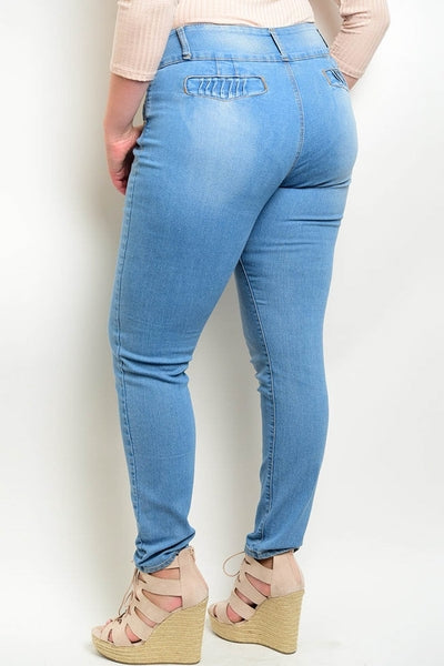 Z-Priscilla Skinny Jeans L/Blue-SOLD-SOLD-Daring Diva Australia