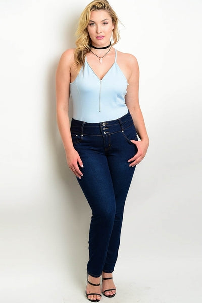Z-Priscilla Skinny Jeans D/Blue-SOLD-SOLD-Daring Diva Australia