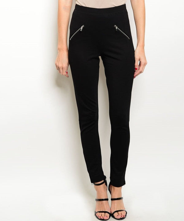FITTED ZIP UP SKINNY PANTS-SOLD-SOLD-Daring Diva Australia