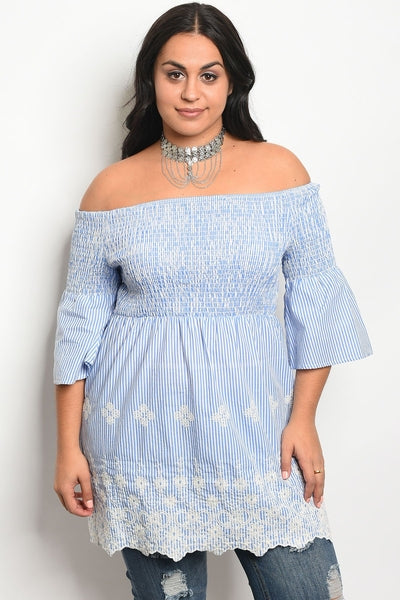 Z-Giselle Striped Tunic Top-SOLD-SOLD-Daring Diva Australia