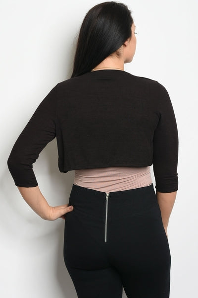 Z-Valerie Knit Bolero Black-SOLD-SOLD-Daring Diva Australia