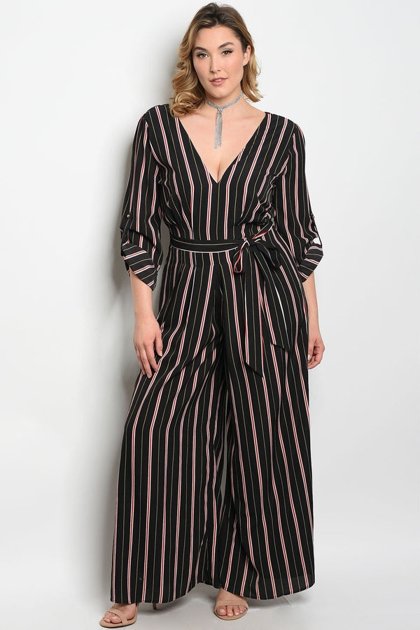 Katherine Striped Jumpsuit-Clearance-Daring Diva Australia-Daring Diva Australia