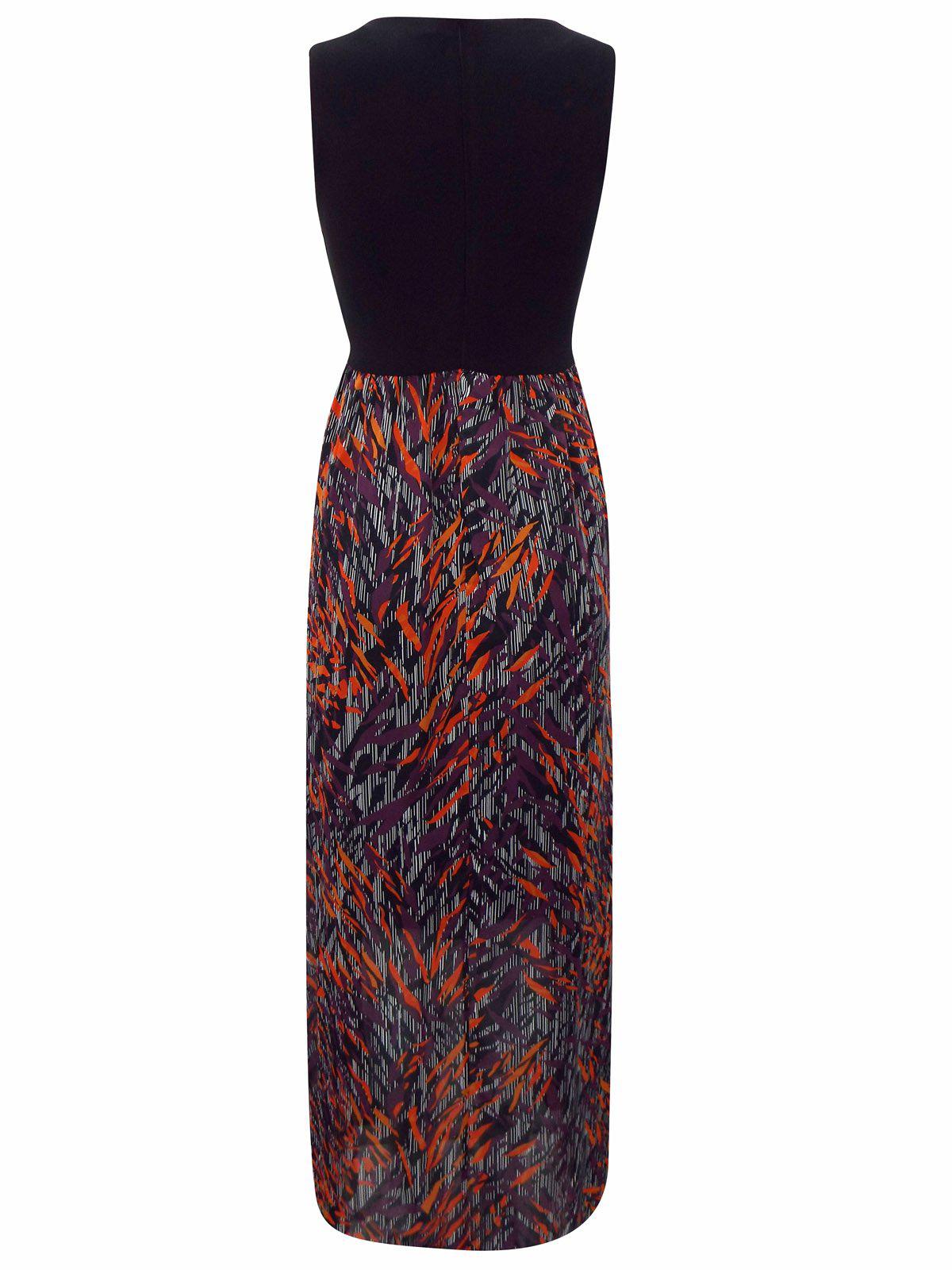Julien Macdonald Fiery Print Chiffon Maxi Dress-SOLD-SOLD-Daring Diva Australia