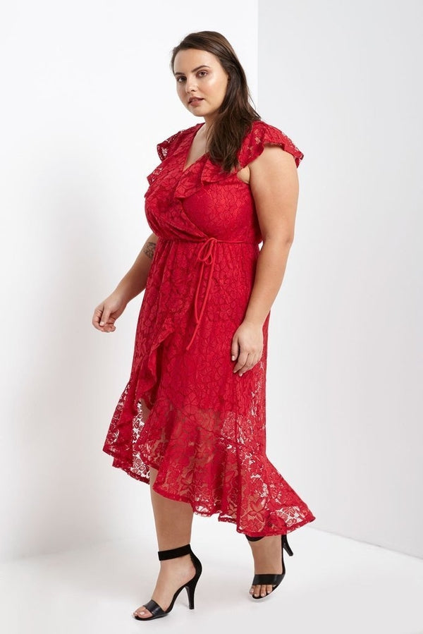 Aimee Midi Wrap Dress-SOLD-SOLD-Daring Diva Australia