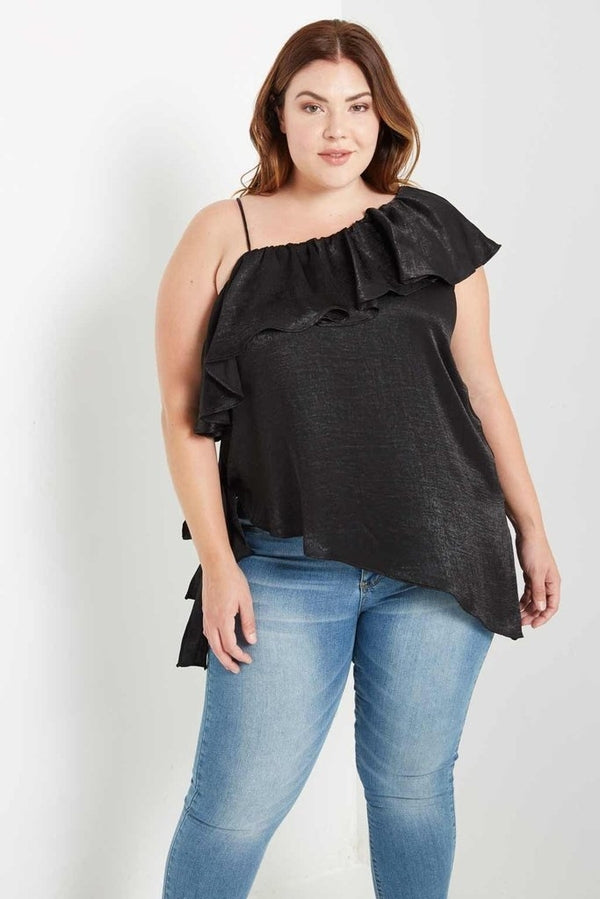 Olivia Ruffle Top-Tops-Daring Diva Australia-Daring Diva Australia