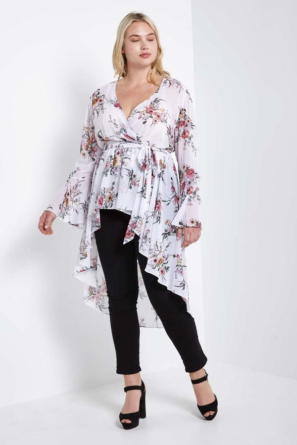 Jeanine High Low Wrap Duster-SOLD-SOLD-Daring Diva Australia
