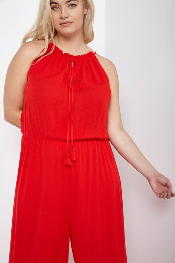 Andrea Tassel Tie Jumpsuit-Jumpsuits-Daring Diva Australia-Daring Diva Australia