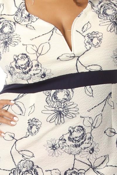 Z-Flower Sketch Dress-SOLD-SOLD-Daring Diva Australia