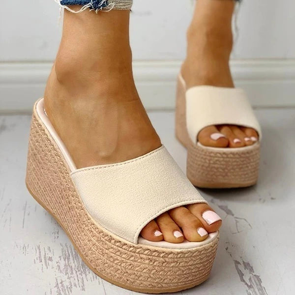 Peep Toe Platform Sandals