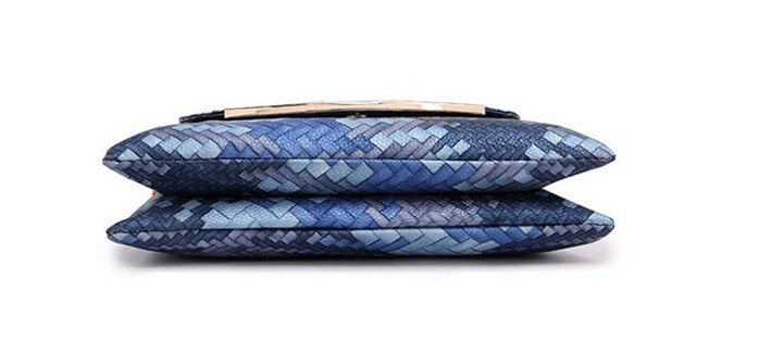 Z-Croc Style Day Clutch Blue-SOLD-SOLD-Daring Diva Australia