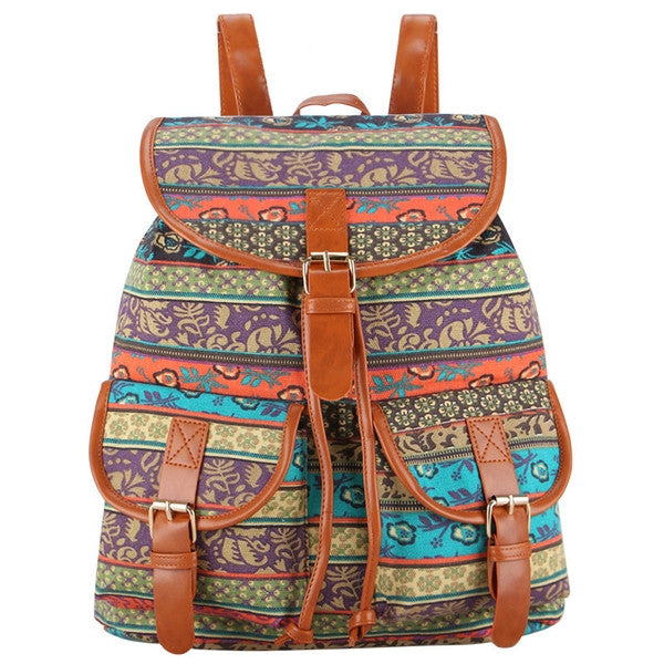 Z-Rush Season Canvas Backpack-SOLD-SOLD-Daring Diva Australia