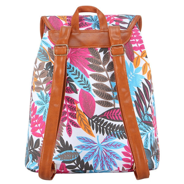 Z-Autumn Rush Canvas Backpack Blue-SOLD-SOLD-Daring Diva Australia