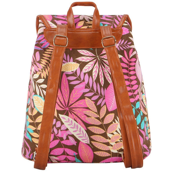 Z-Autumn Rush Canvas Backpack Pink-SOLD-SOLD-Daring Diva Australia