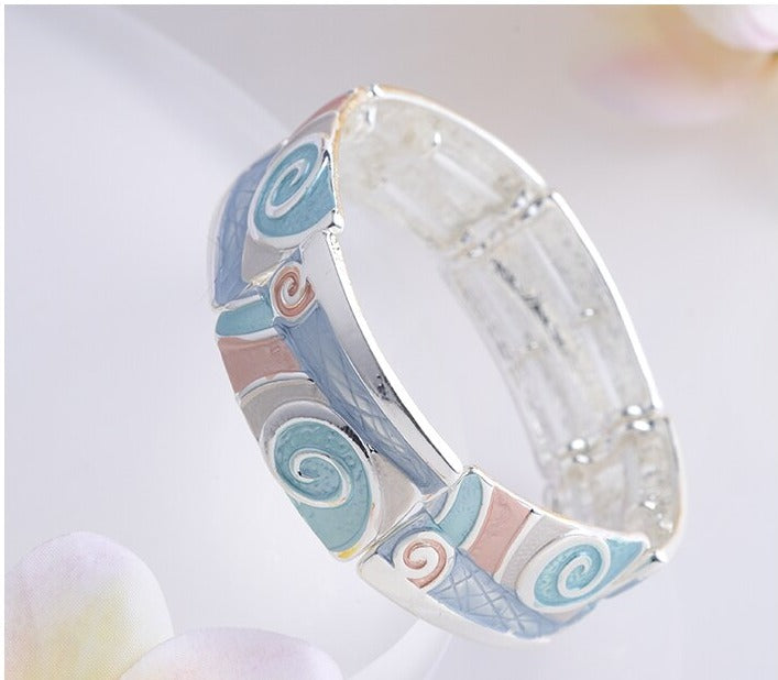 Geometric Swirl Bracelet