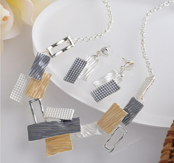 Wave Necklace & Earring Set