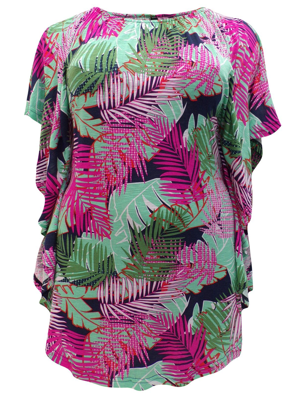 Janey Palm Print Tunic Top-SOLD-SOLD-Daring Diva Australia