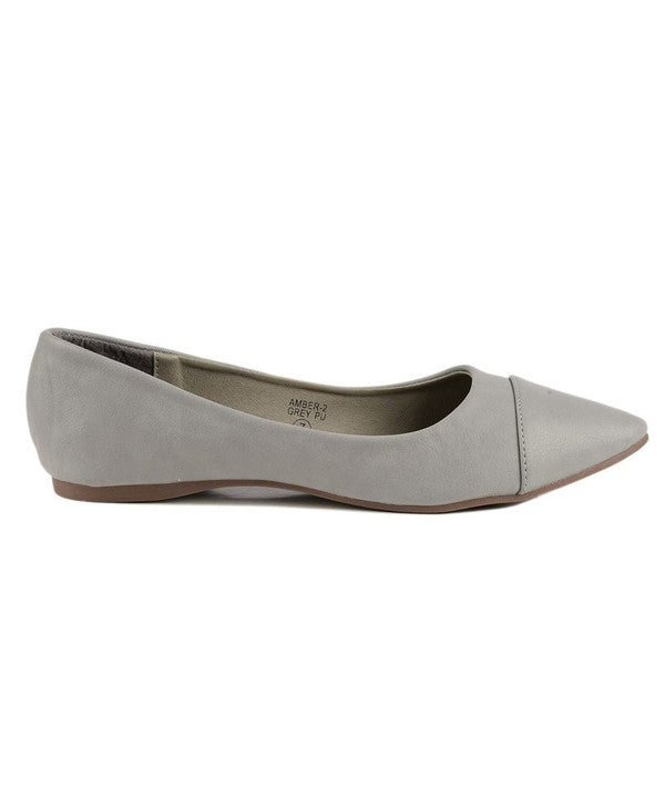 Amber Grey Ballet Flats-SOLD-SOLD-Daring Diva Australia