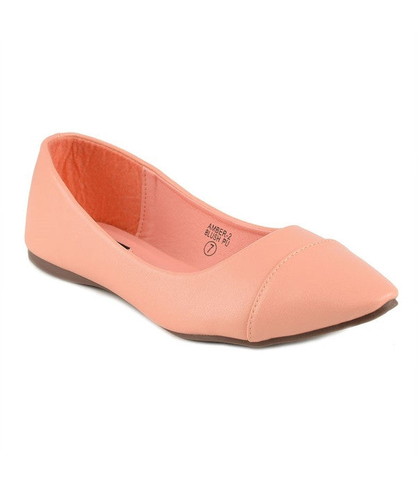 Amber Blush Ballet Flats-Shoes-WFS Shoes-Daring Diva Australia, plus size clothing, plus size fashion, plus size shoes, shoes, plus size work shoe, work shoes, plus size slide, slide shoes, wide fit slide, wide fit sandal, plus size heels, heels, high heels, heels for woman, stilettos, womens shoes, womans sandals, plus size flats, womans flats, dress shoes, womans formal shoes, pink flat shoes, pink flats,