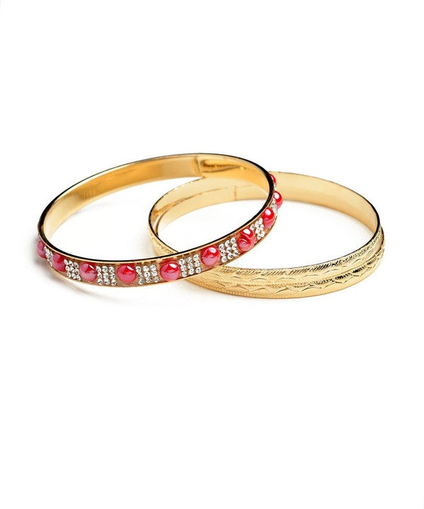 Rows of Pearl Bangle Rose-Jewellery-Jewellery-Gold/Red-Daring Diva Australia, jewellery, jewelry, rings, earrings, necklaces, bracelet, bangles, choker, fashion jewellery, accessories, gold jewelry, silver jewellery, cheap jewellery, jewellery stores, imitation jewellery, fashion earrings, fashion rings, fashion necklace, costume jewellery, women’s jewellery, earrings for women, gold necklace for women, gold ring for women, women ring, silver necklace for women, silver ring for women