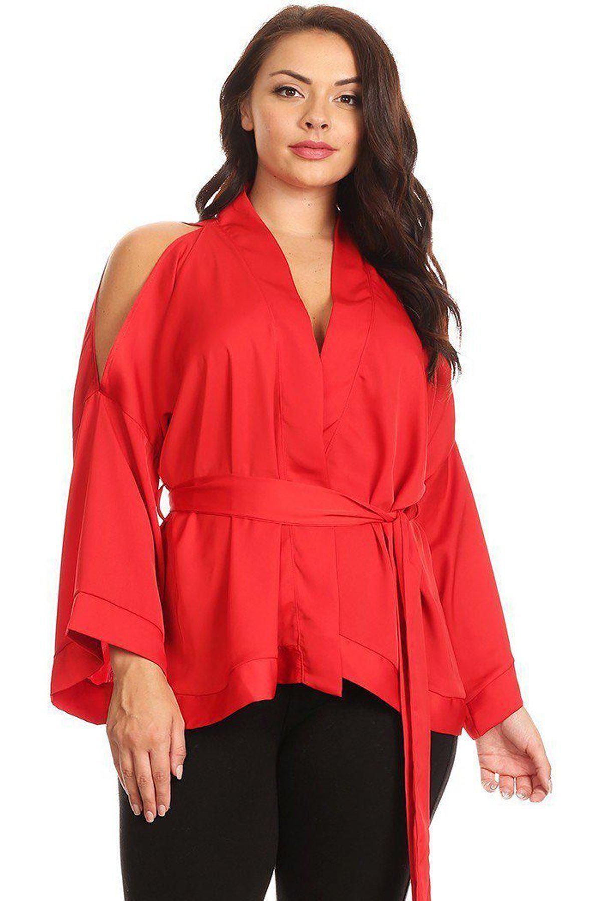 Nayisha Wrap Top-SOLD-SOLD-26/28-Daring Diva Australia