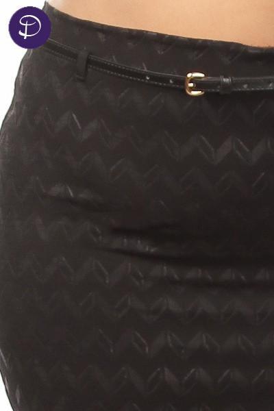 Z-Zig Zag Detail Pencil Skirt-SOLD-SOLD-Daring Diva Australia