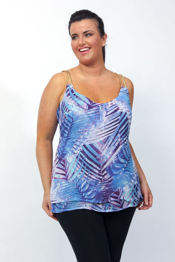 Z-Grecian Braided Double Strap Chiffon Top-SOLD-SOLD-Daring Diva Australia