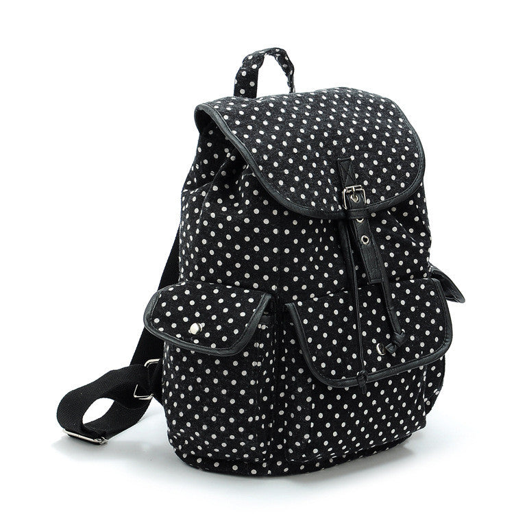 Z-Black Polka Dot Back Pack-SOLD-SOLD-Daring Diva Australia