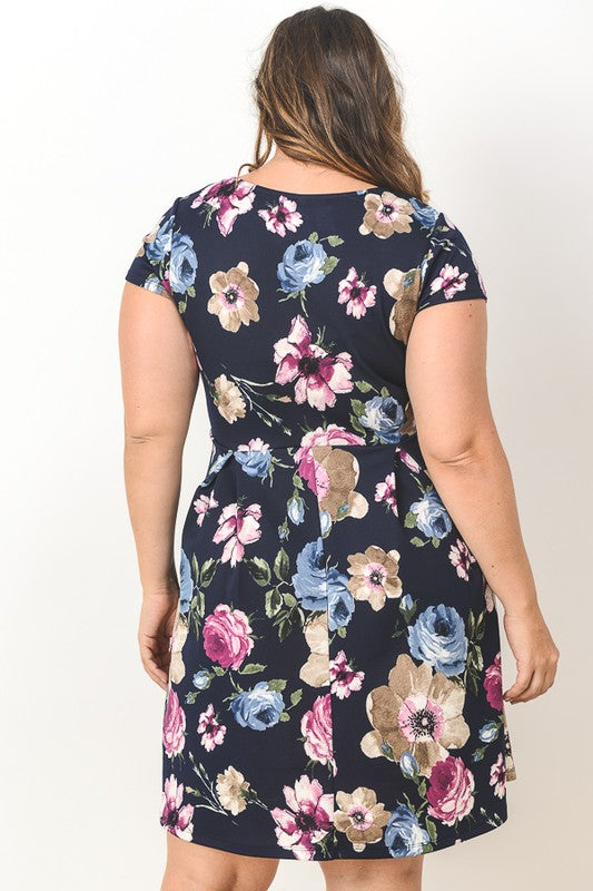 Liana Skater Floral Dress-SOLD-SOLD-22-Daring Diva Australia