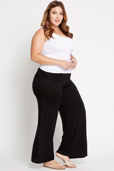 Girty Fold-Over Palazzo Pants-SOLD-SOLD-Daring Diva Australia