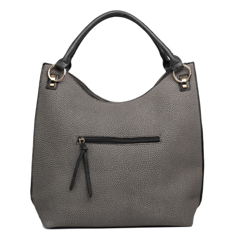 Textured Hobo Shoulder Bag-Handbags-ML-Daring Diva Australia, plus size fashion, plus size clothing, plus size clothing online, plus size womens clothing, womens clothing online, womens fashion, women's bag, bags for women, womens handbag, handbags for women, leather bag, handbags, chain bag, shoulder bag, tote bags, clutches, pouches, backpacks, beach bags, bags, accessories, purses for women, ladies handbags, crossbody bags for women, womens work bag, fashion, black hobo bag
