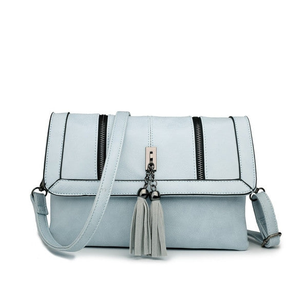 Z-TASSEL FRONT EVENING BAG BLUE-SOLD-SOLD-Daring Diva Australia