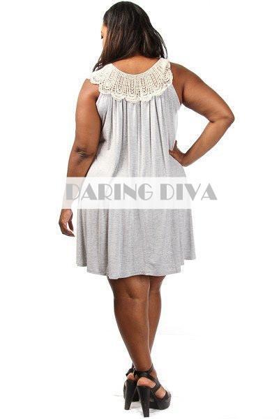 Z-Crochet Trim Tunic Dress-SOLD-SOLD-Daring Diva Australia