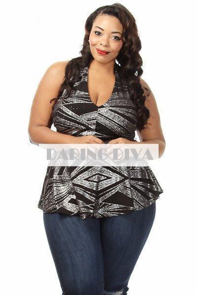 Z-V-Neck Metallic Print Peplum Top-SOLD-SOLD-Daring Diva Australia