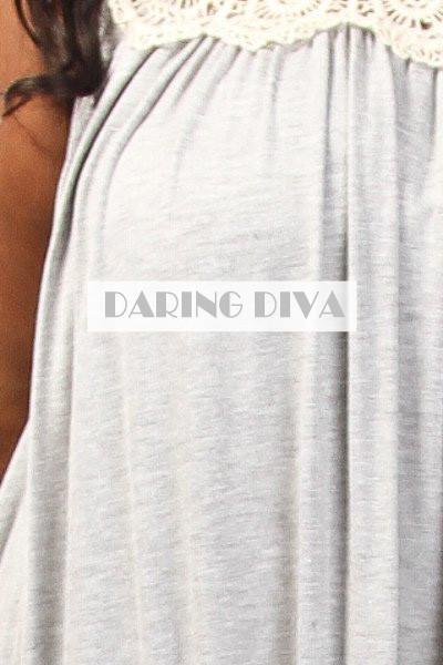 Z-Crochet Trim Tunic Dress-SOLD-SOLD-Daring Diva Australia