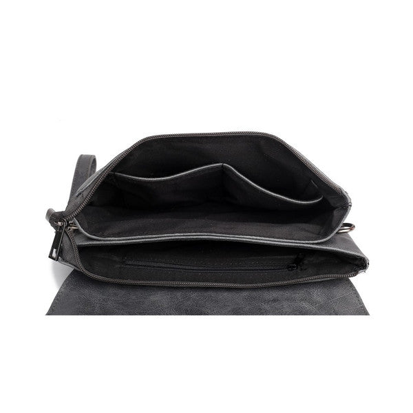 Z-TASSEL FRONT EVENING BAG CHARCOAL-SOLD-SOLD-Daring Diva Australia