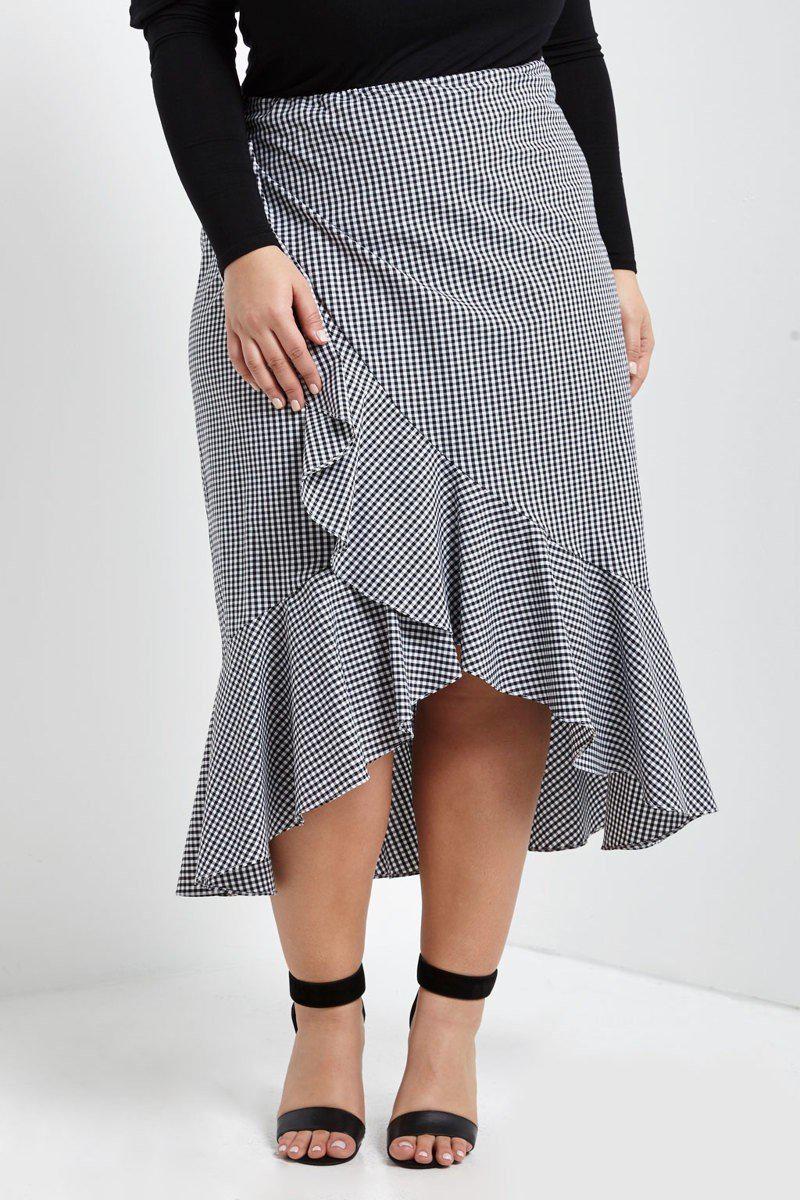 Meghan Ruffle Skirt-Bottoms-MT-Daring Diva Australia, plus size fashion, plus size clothing, plus size clothing online, plus size womens clothing, daring diva, daring diva australia, plus size womens clothing online, plus size womens fashion, plus size womens fashion online, plus size skirt, plus size tiered skirt, plus size midi skirt, plus size skater skirt, plus size floral skirt, plus size office skirt, plus size formal skirt, plus size casual skirt, plus size pull on skirt, plus size black white skirt