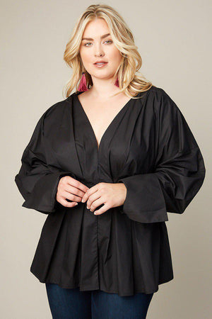 Catelya Pleated Top-Tops-HLA-Daring Diva Australia, plus size fashion, plus size clothing, plus size clothing online, plus size womens clothing, daring diva, plus size womens clothing online, plus size womens fashion, plus size womens fashion online, plus size evening top, plus size stretch top, plus size v neck top, plus size comfortable top, plus size sleeveless top, plus size top, plus size off shoulder top, plus size floral top, plus size casual top, plus size formal top, plus size office top