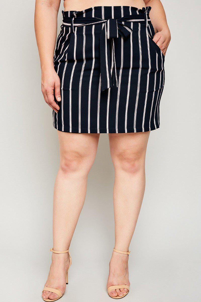 Jemima Striped Skirt-Bottoms-Daring Diva Australia-Daring Diva Australia