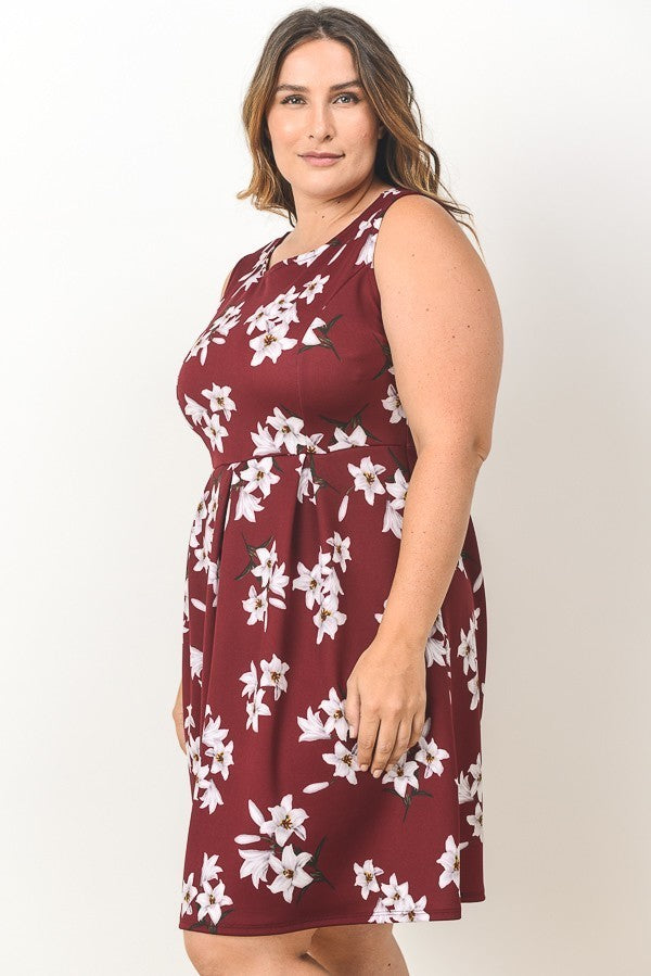 Claudia Floral Empire Dress-SOLD-SOLD-Daring Diva Australia