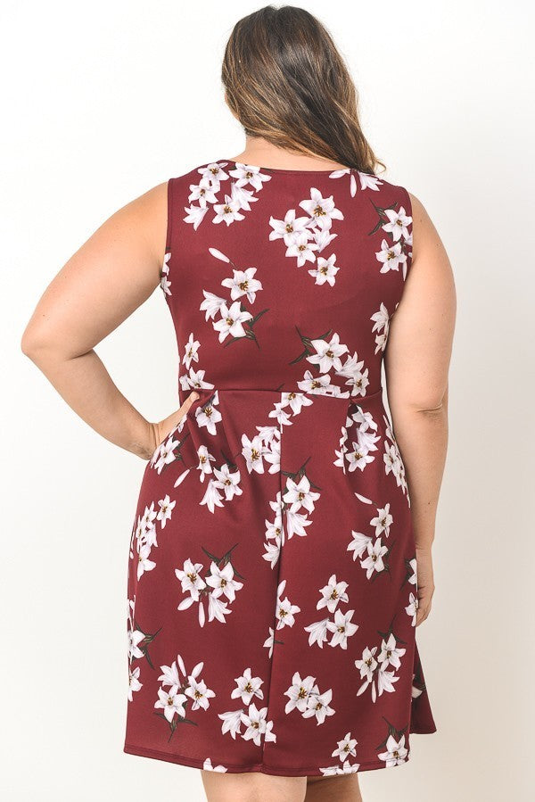 Claudia Floral Empire Dress-SOLD-SOLD-Daring Diva Australia