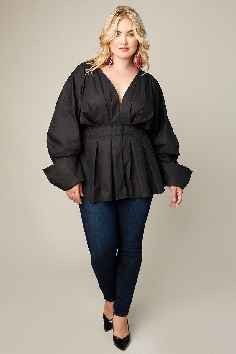 Catelya Pleated Top-Tops-HLA-Daring Diva Australia, plus size fashion, plus size clothing, plus size clothing online, plus size womens clothing, daring diva, plus size womens clothing online, plus size womens fashion, plus size womens fashion online, plus size evening top, plus size stretch top, plus size v neck top, plus size comfortable top, plus size sleeveless top, plus size top, plus size off shoulder top, plus size floral top, plus size casual top, plus size formal top, plus size office top