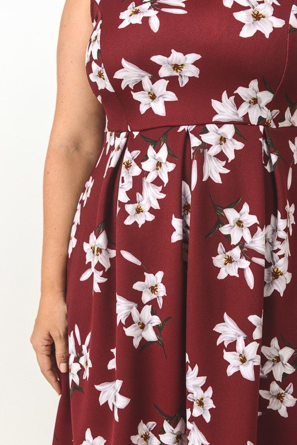Claudia Floral Empire Dress-SOLD-SOLD-Daring Diva Australia